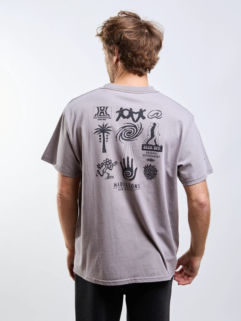 POLERA MC SEEK DIV BEIGE HOMBRE MAUI AND SONS - 2