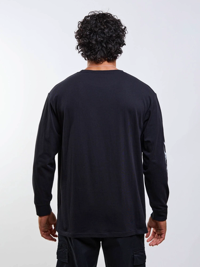 POLERA ML OLD TEE NEGRO HOMBRE MAUI AND SONS - 6