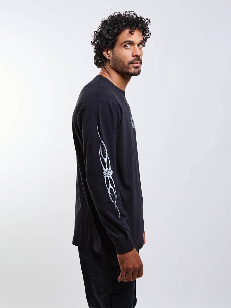POLERA ML OLD TEE NEGRO HOMBRE MAUI AND SONS - 7