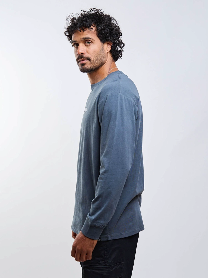 POLERA ML STENCIL AZUL HOMBRE MAUI AND SONS - 8