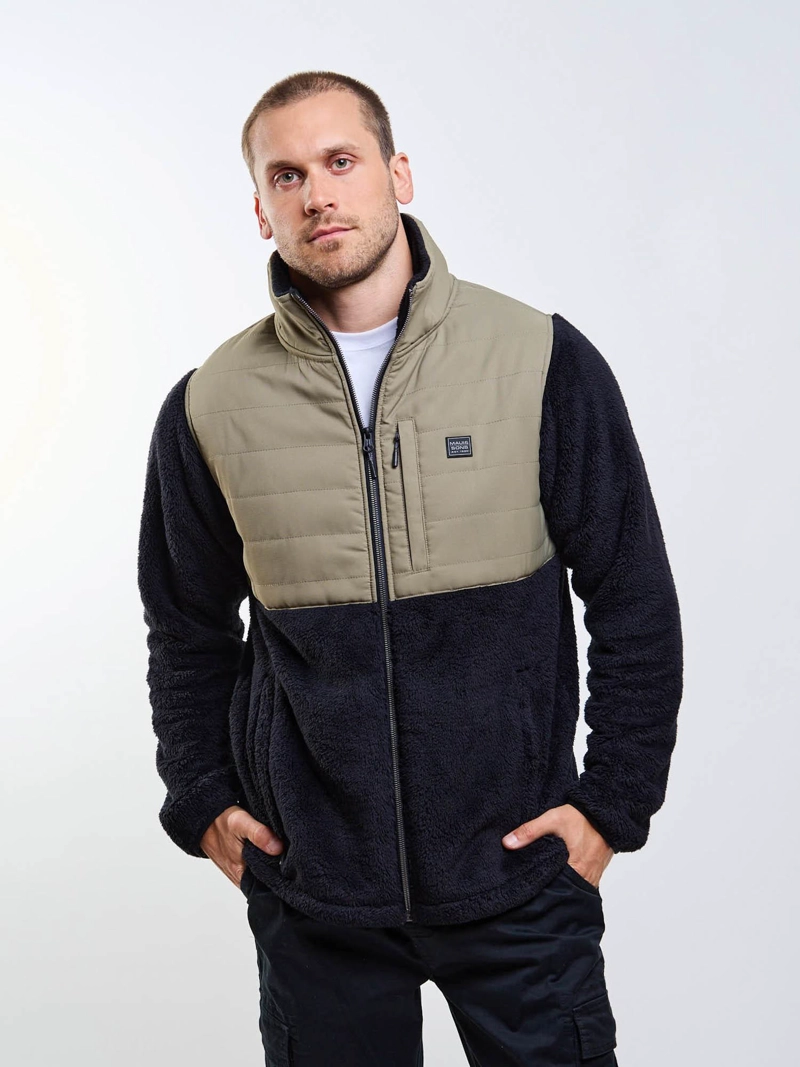 POLERON CHIPORRO FOREST QUILTED VERDE HOMBRE MAUI AND SONS - 6