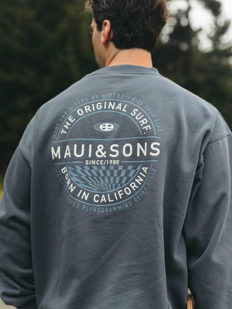 POLERON CR MADE RIDERS AZUL HOMBRE MAUI AND SONS - 4
