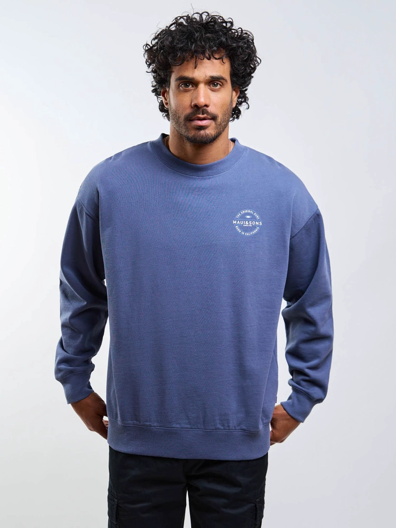 POLERON CR MADE RIDERS AZUL HOMBRE MAUI AND SONS - 6