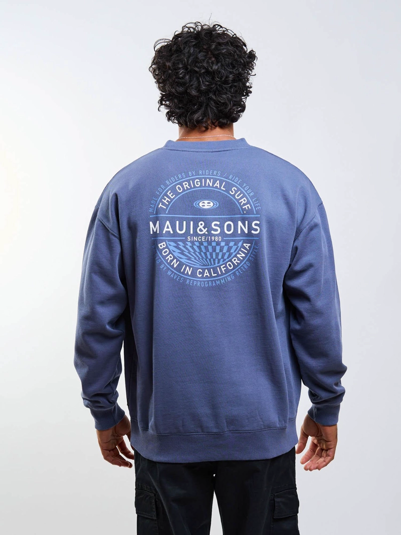 POLERON CR MADE RIDERS AZUL HOMBRE MAUI AND SONS - 7