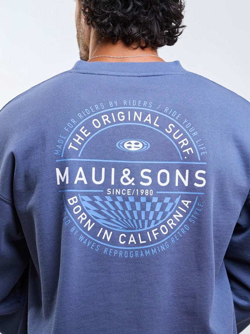 POLERON CR MADE RIDERS AZUL HOMBRE MAUI AND SONS - 9