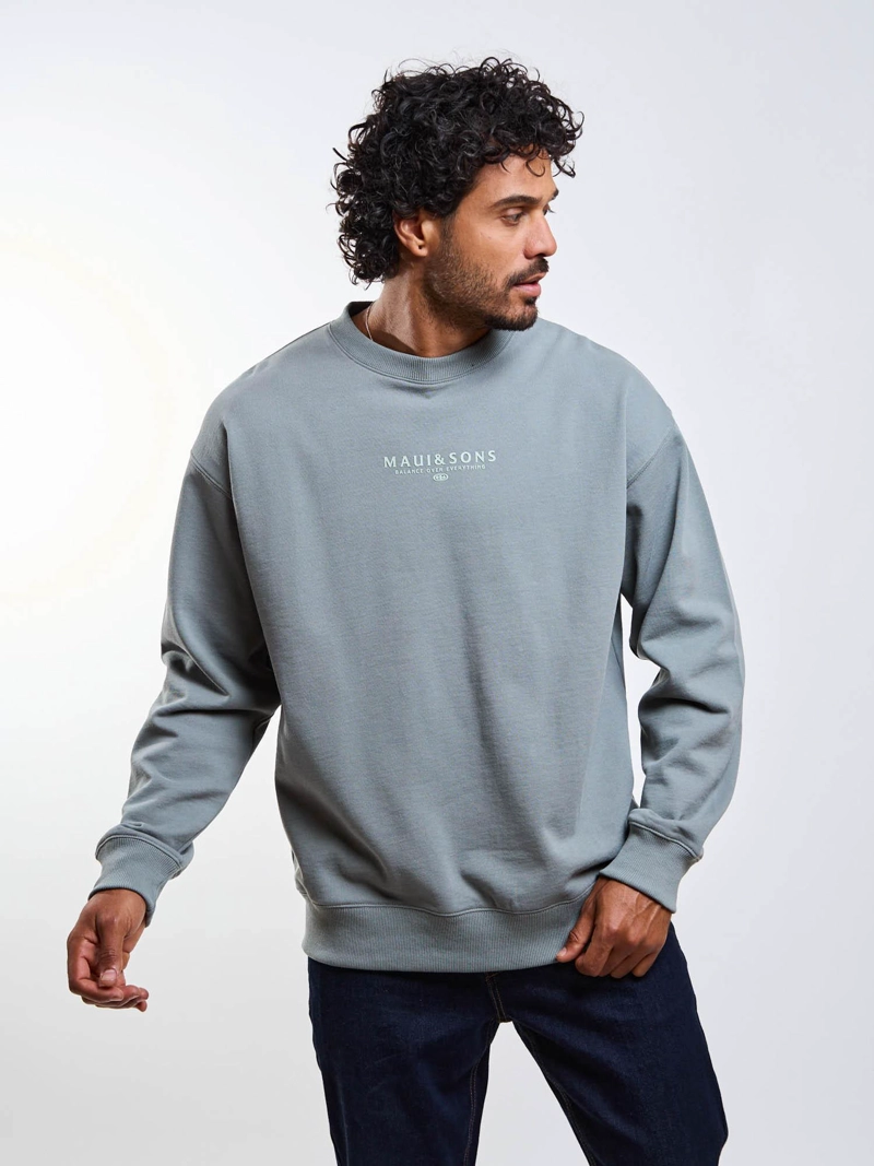POLERON CR BALANCE CREW VERDE HOMBRE MAUI AND SONS - 9