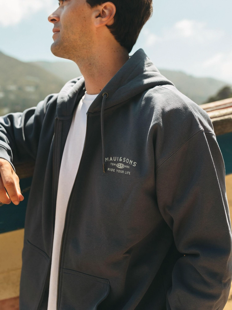POLERON FZ SEAVA AZUL HOMBRE MAUI AND SONS - 2