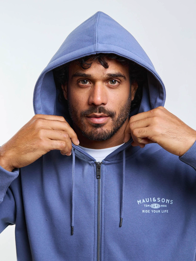 POLERON FZ SEAVA AZUL HOMBRE MAUI AND SONS - 7