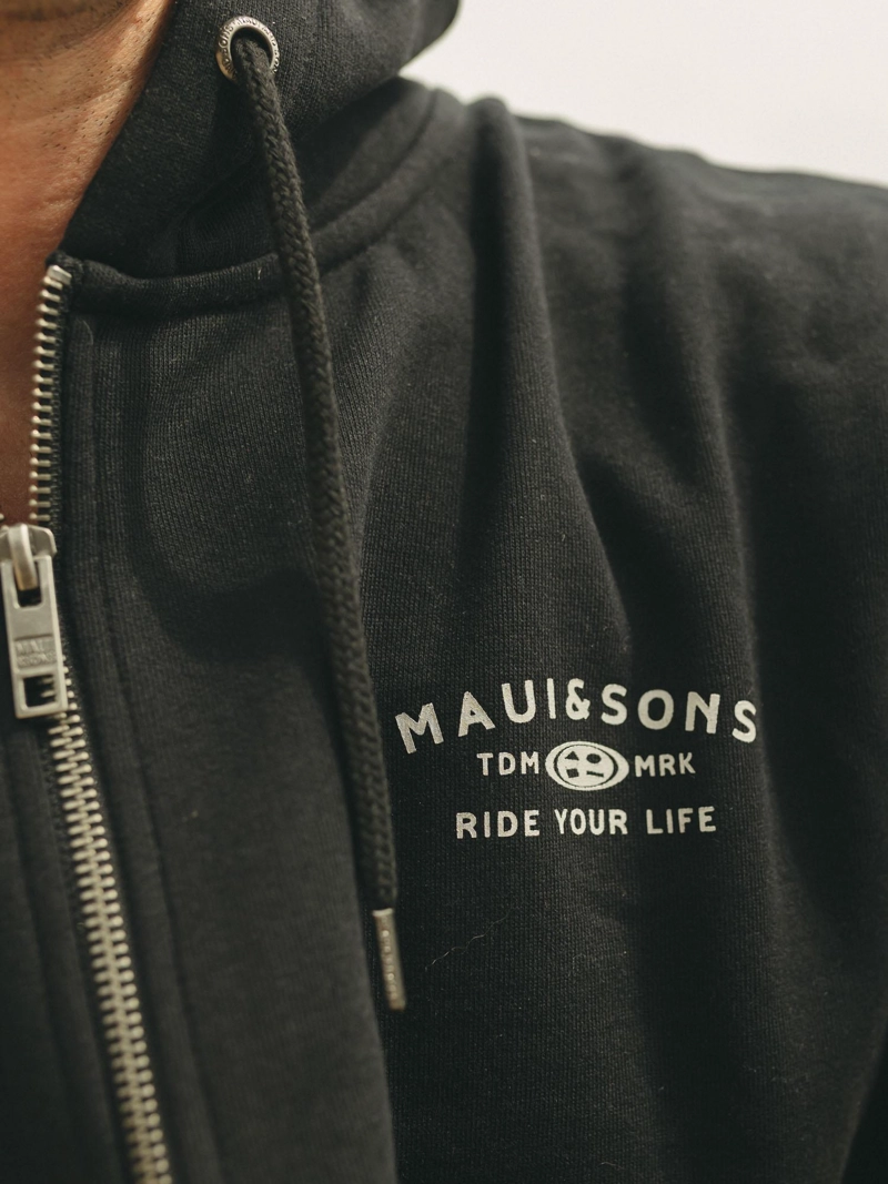 POLERON FZ SEAVA NEGRO HOMBRE MAUI AND SONS - 3