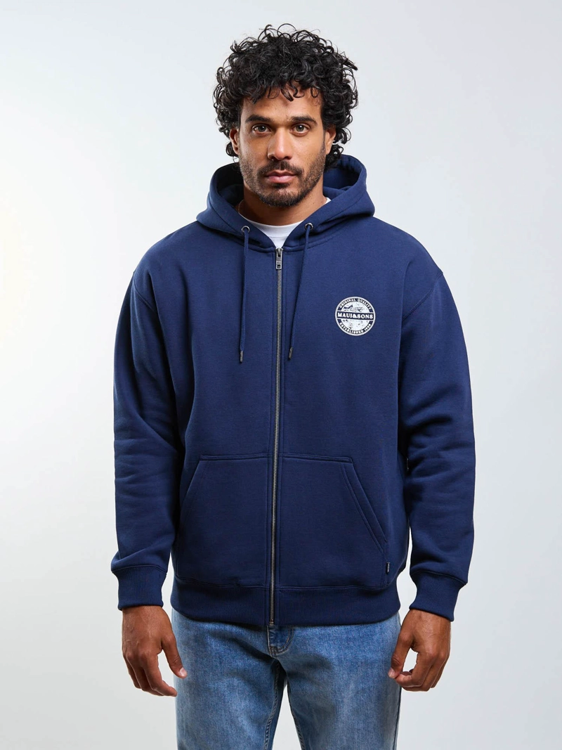 POLERON FZ ORIGINAL QUALITY AZUL HOMBRE MAUI AND SONS - 1