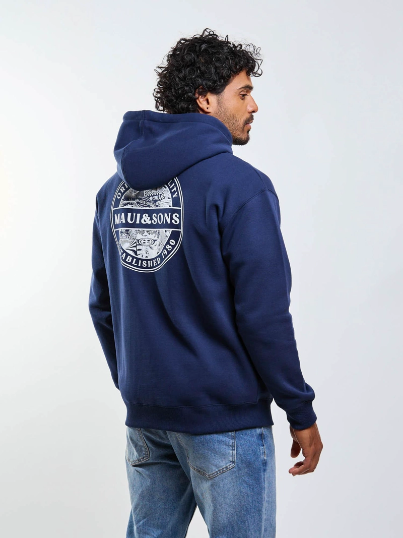 POLERON FZ ORIGINAL QUALITY AZUL HOMBRE MAUI AND SONS - 2