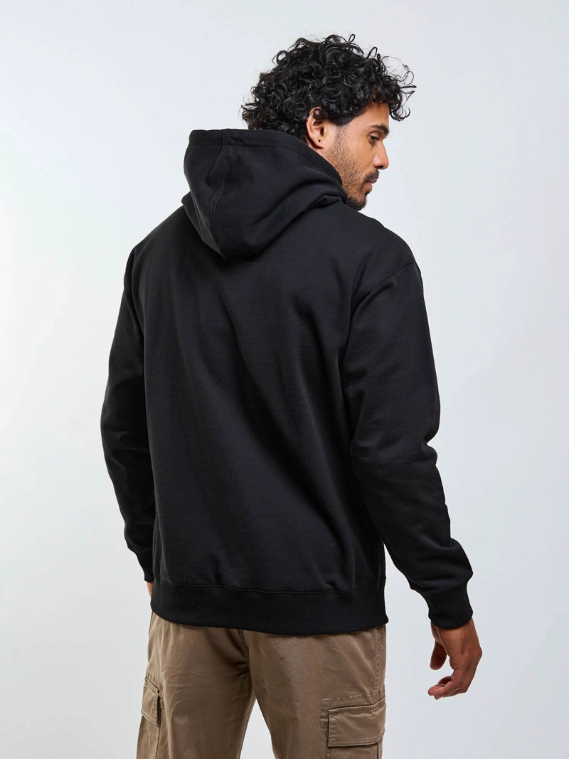 POLERON CANGURO WAVEBORN NEGRO HOMBRE MAUI AND SONS - 2