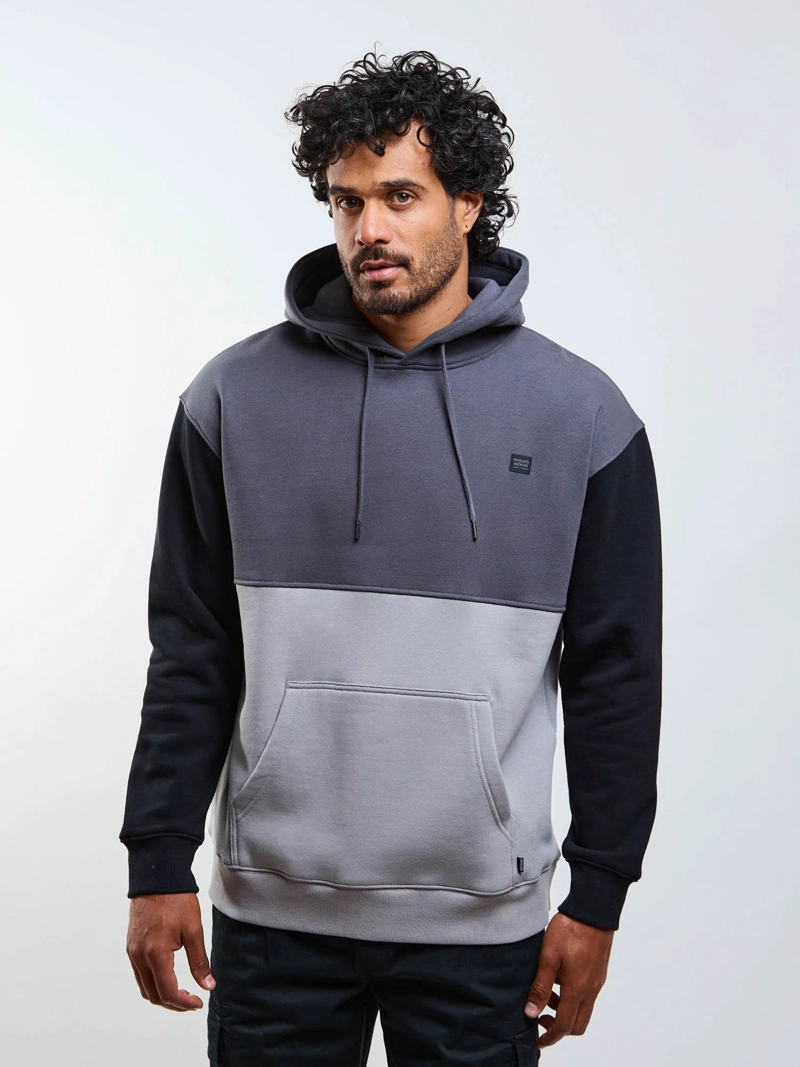 POLERON CANGURO DRIFTX GRIS HOMBRE MAUI AND SONS - 1