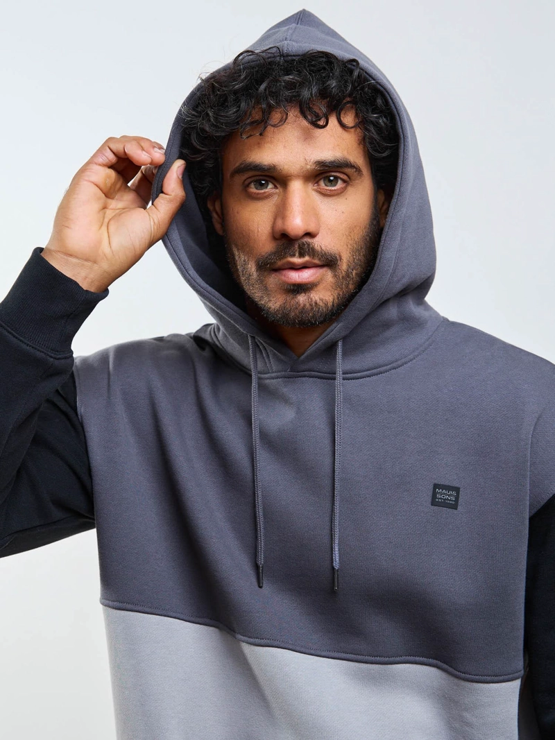 POLERON CANGURO DRIFTX GRIS HOMBRE MAUI AND SONS - 4