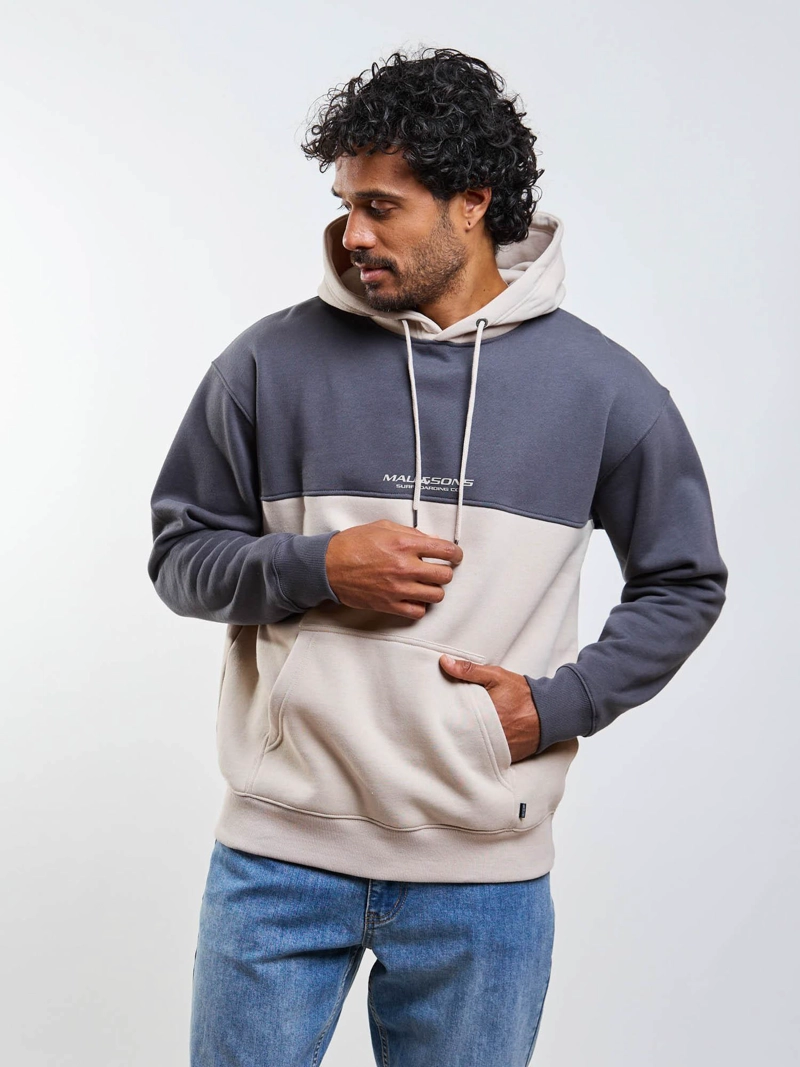 POLERON CANGURO FOAMIX BEIGE HOMBRE MAUI AND SONS - 6