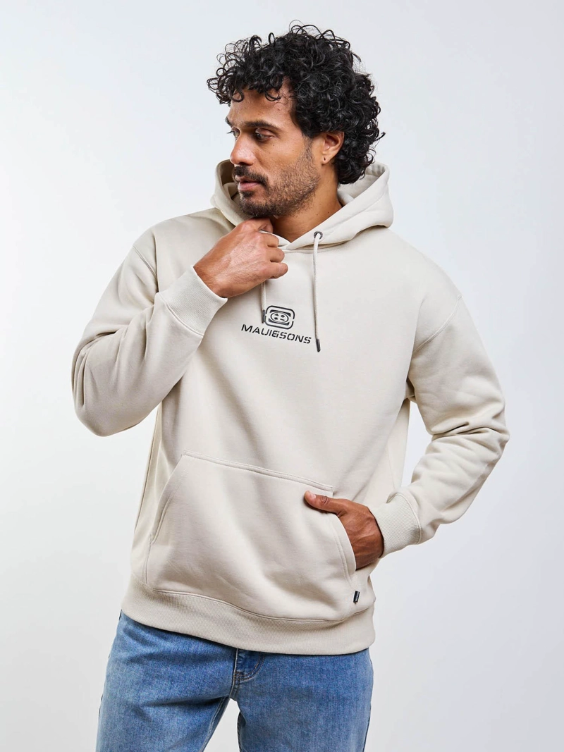 POLERON CANGURO OCEYX BEIGE HOMBRE MAUI AND SONS - 4