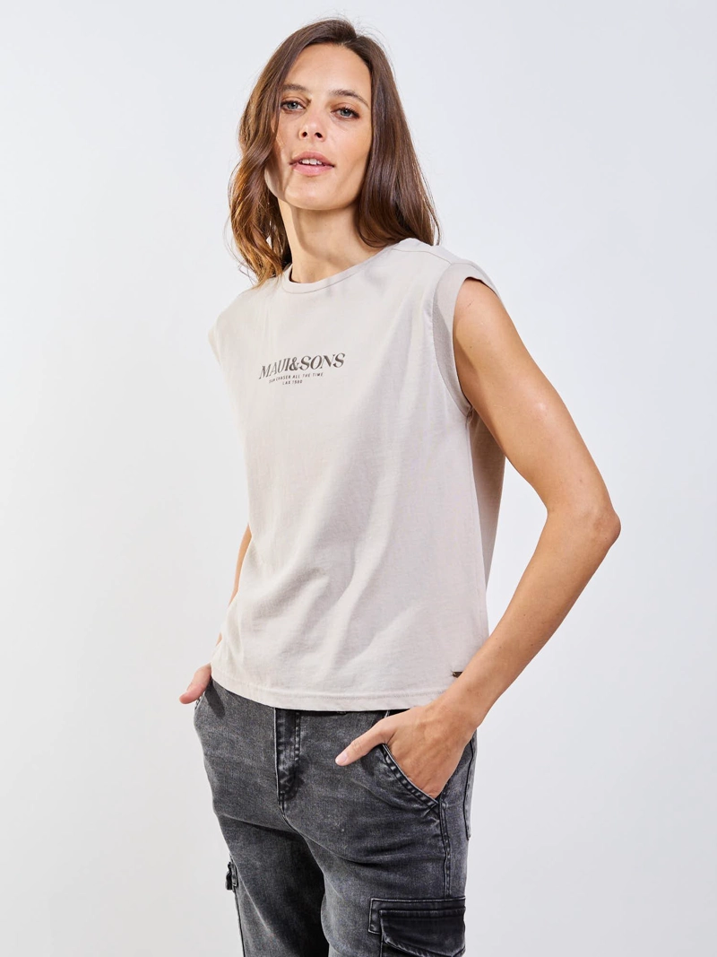 POLERA MC NIUE BEIGE MUJER MAUI AND SONS - 9