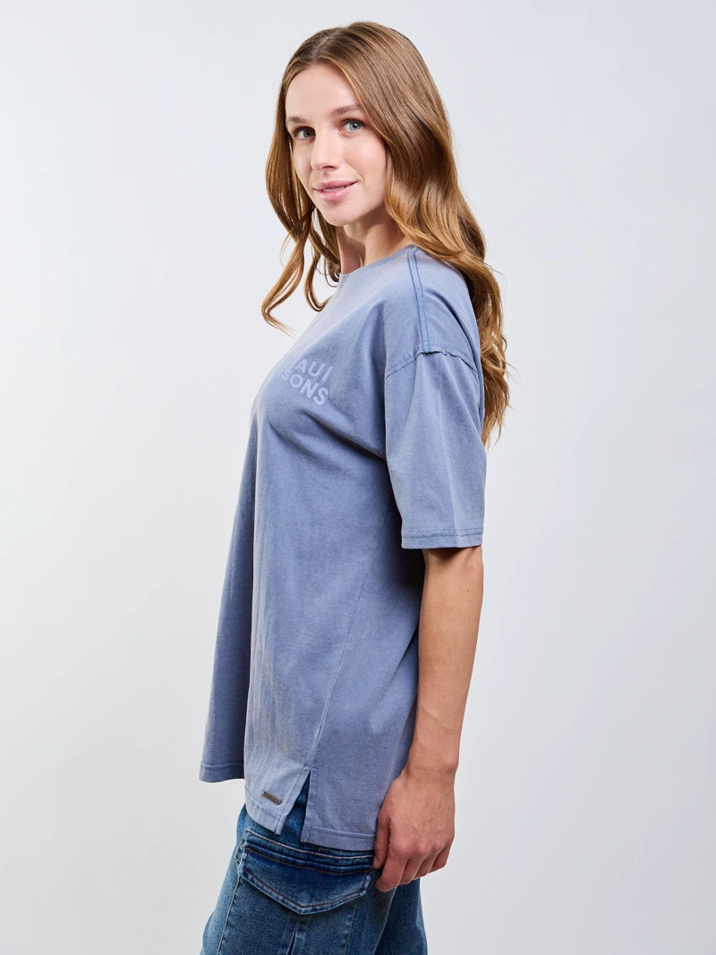 POLERA MC TABARCA AZUL MUJER MAUI AND SONS - 7