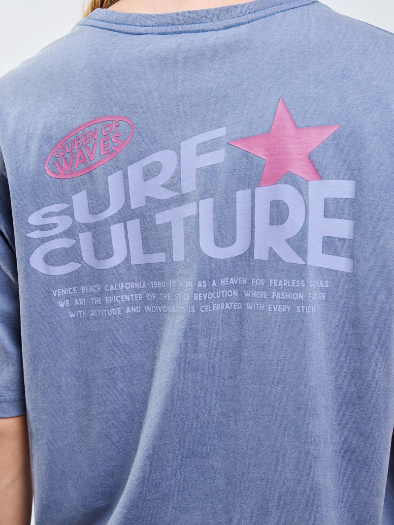 POLERA MC TABARCA AZUL MUJER MAUI AND SONS - 8