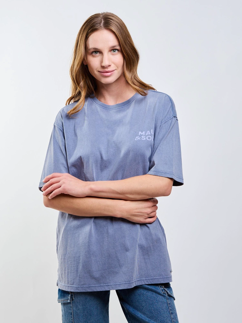 POLERA MC TABARCA AZUL MUJER MAUI AND SONS - 9