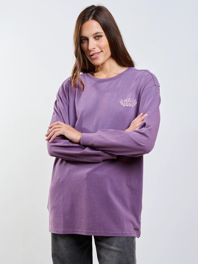 POLERA ML ROSS MORADO MUJER MAUI AND SONS - 5