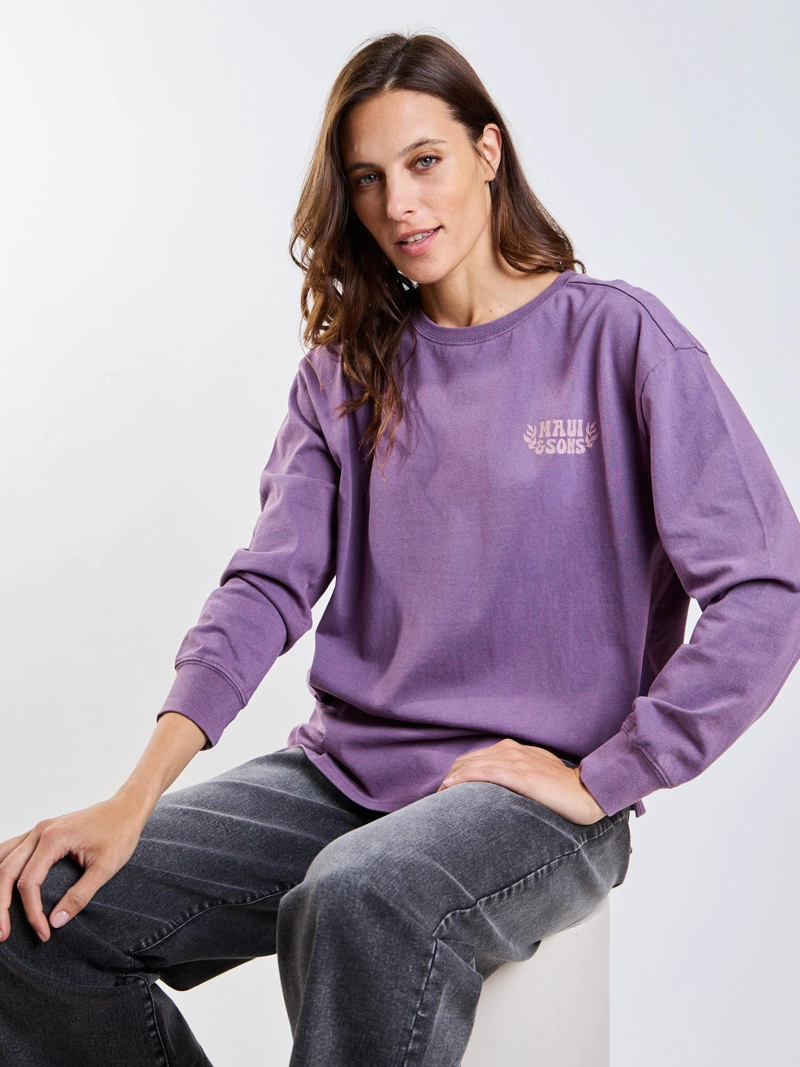 POLERA ML ROSS MORADO MUJER MAUI AND SONS - 6