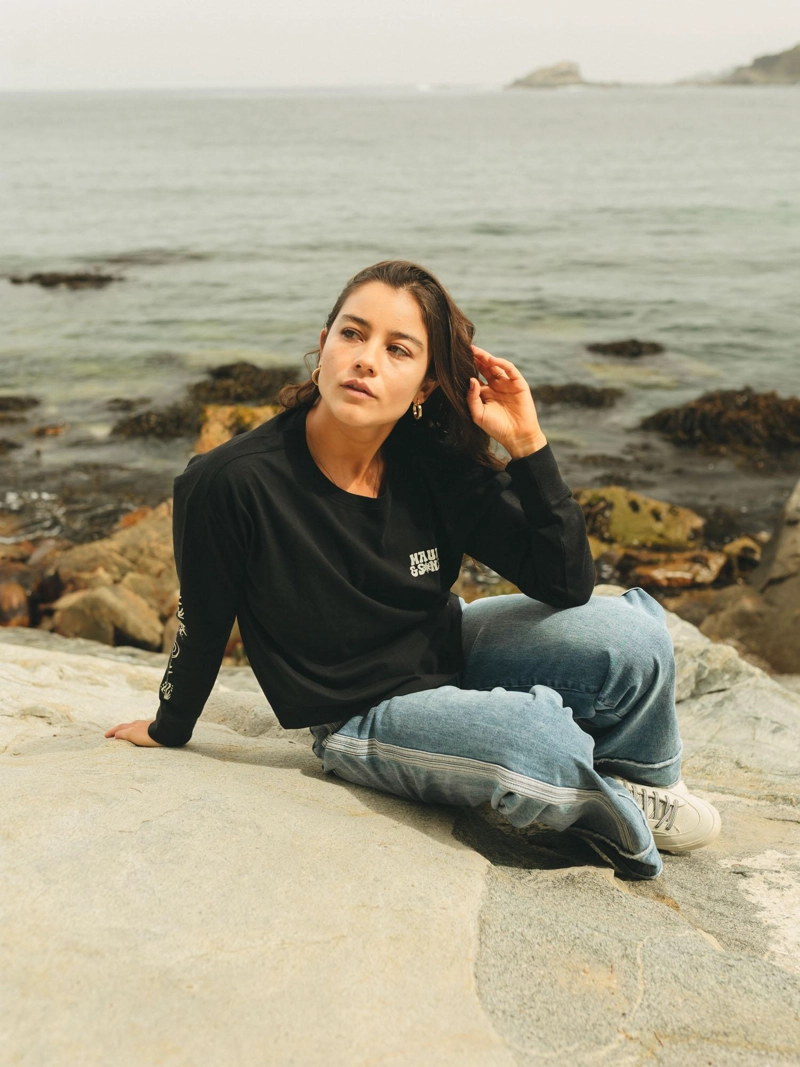 POLERA ML ISLANDIA NEGRO MUJER MAUI AND SONS - 2