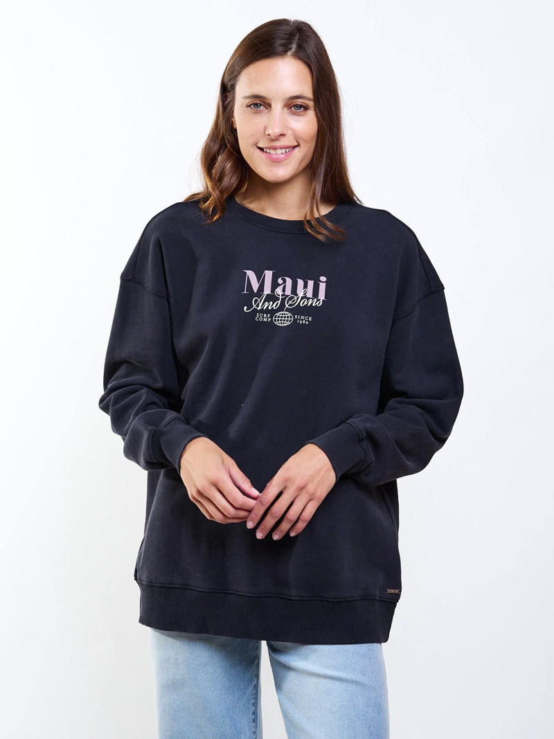 POLERON CR TANNA NEGRO MUJER MAUI AND SONS - 5