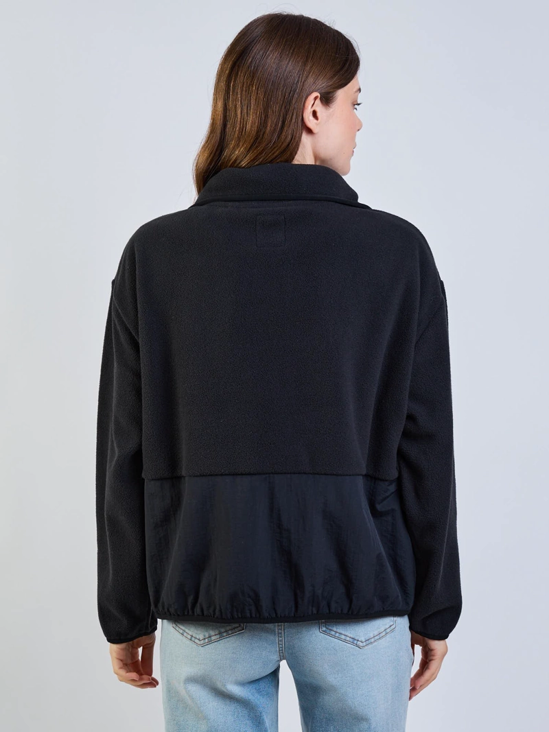 POLERON POLAR ECRU NEGRO MUJER MAUI AND SONS - 6