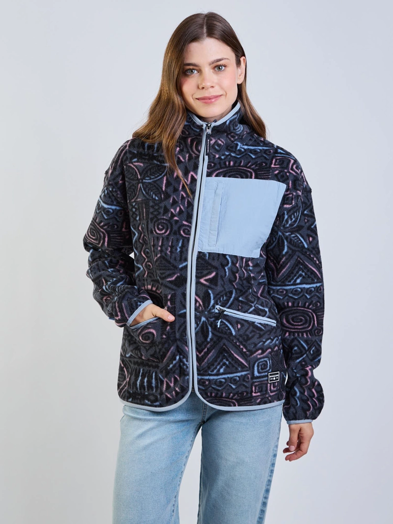 POLERON POLAR STEEL MULTICOLOR MUJER MAUI AND SONS - 7