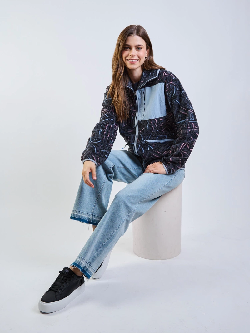 POLERON POLAR STEEL MULTICOLOR MUJER MAUI AND SONS - 8