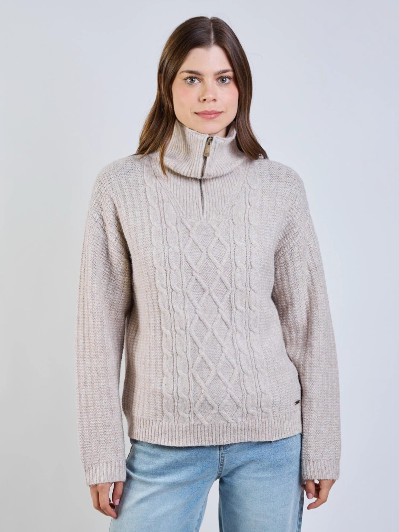 SWEATER LIA BEIGE MUJER MAUI AND SONS - 1