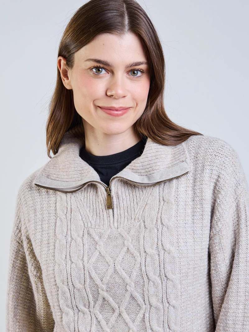 SWEATER LIA BEIGE MUJER MAUI AND SONS - 4