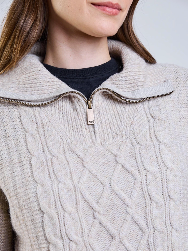 SWEATER LIA BEIGE MUJER MAUI AND SONS - 5