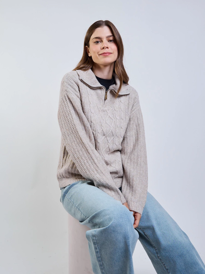 SWEATER LIA BEIGE MUJER MAUI AND SONS - 7