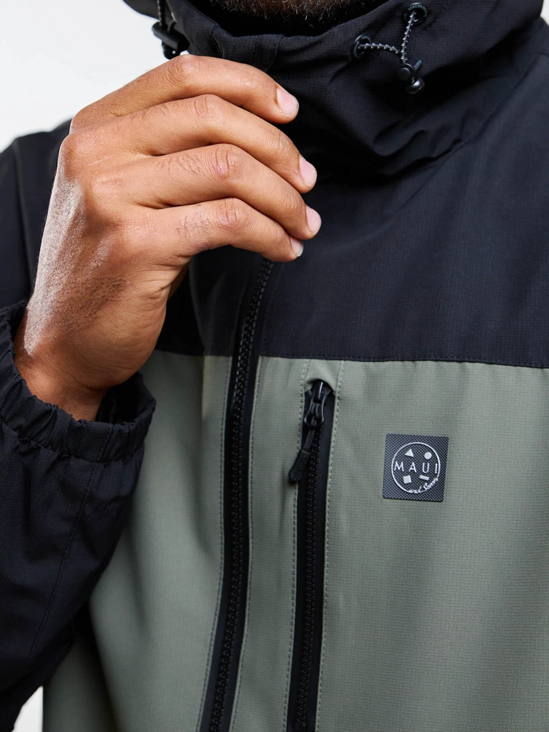 CORTAVIENTO TACTITAL FOREST VERDE HOMBRE MAUI AND SONS - 7