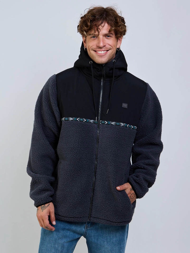 POLERON KILLAWATA GRIS HOMBRE MAUI AND SONS - 1