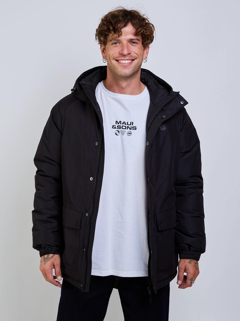 CHAQUETA JUMPY NEGRO HOMBRE MAUI AND SONS - 8