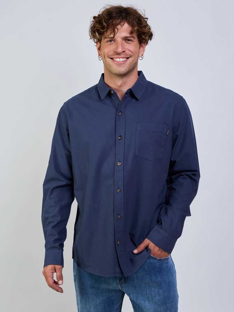 CAMISA GROOVY AZUL HOMBRE MAUI AND SONS - 1