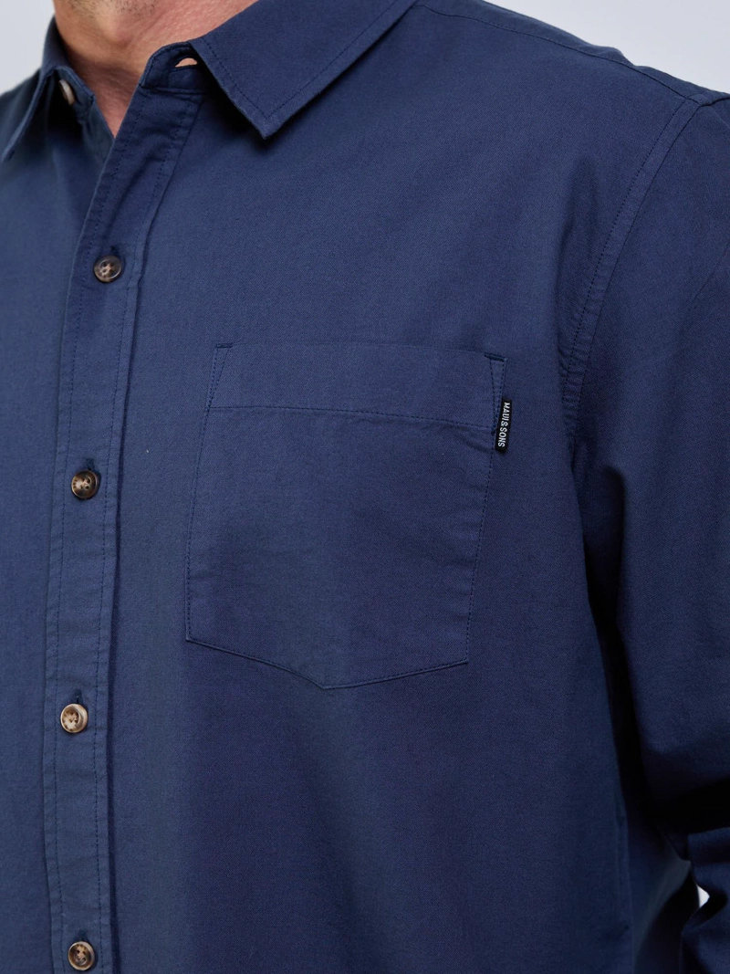 CAMISA GROOVY AZUL HOMBRE MAUI AND SONS - 4