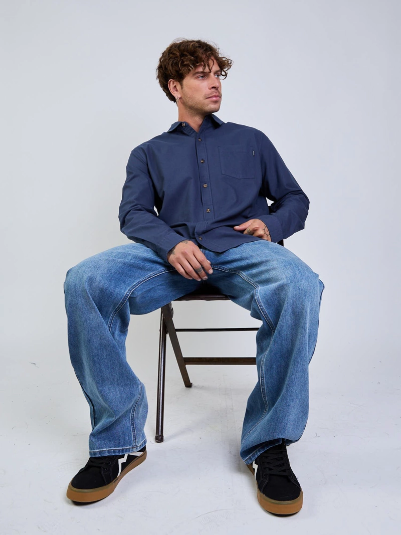 CAMISA GROOVY AZUL HOMBRE MAUI AND SONS - 6