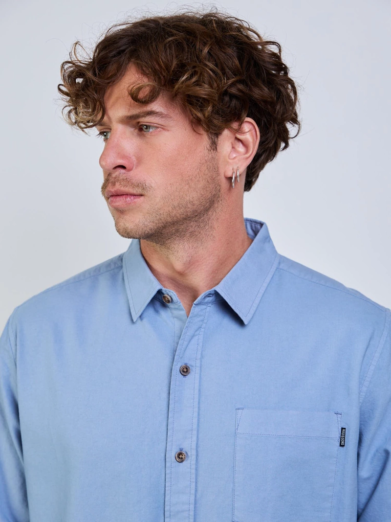 CAMISA GROOVY CELESTE HOMBRE MAUI AND SONS - 4