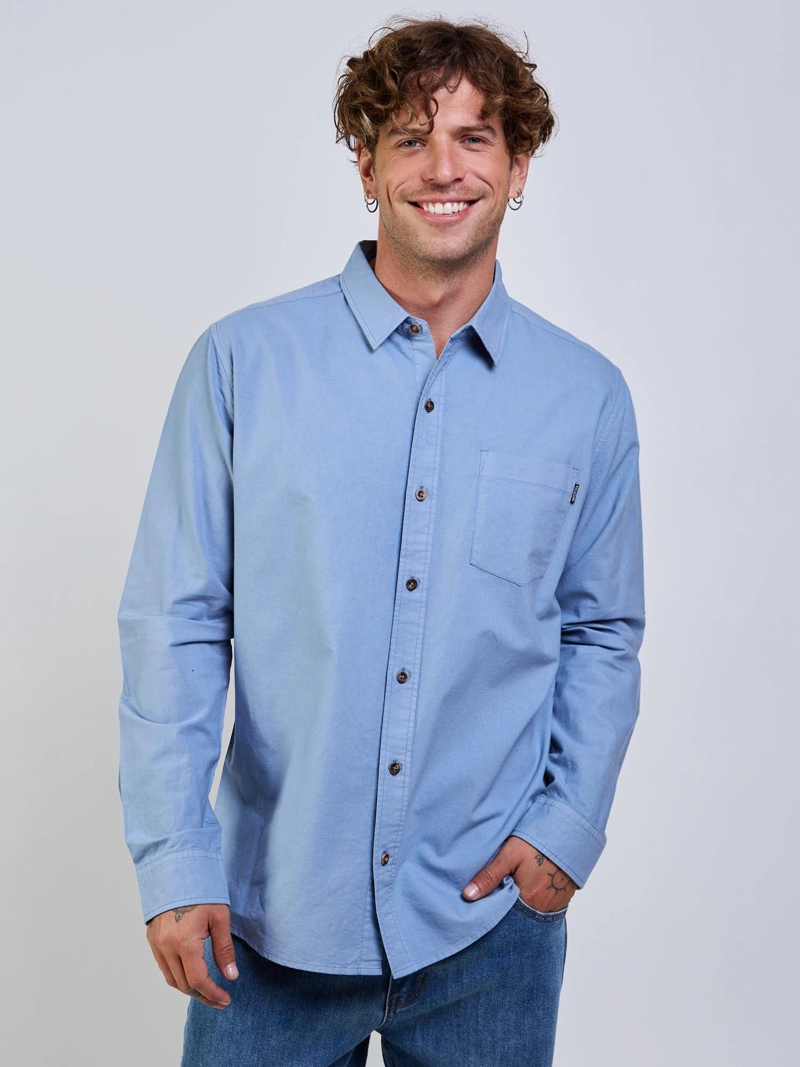 CAMISA GROOVY CELESTE HOMBRE MAUI AND SONS - 6