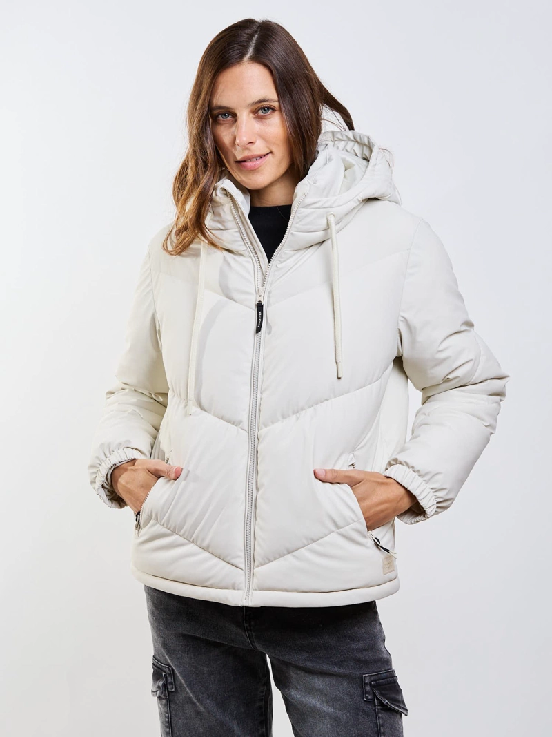 PARKA ALMONDINE BEIGE MUJER MAUI AND SONS - 1