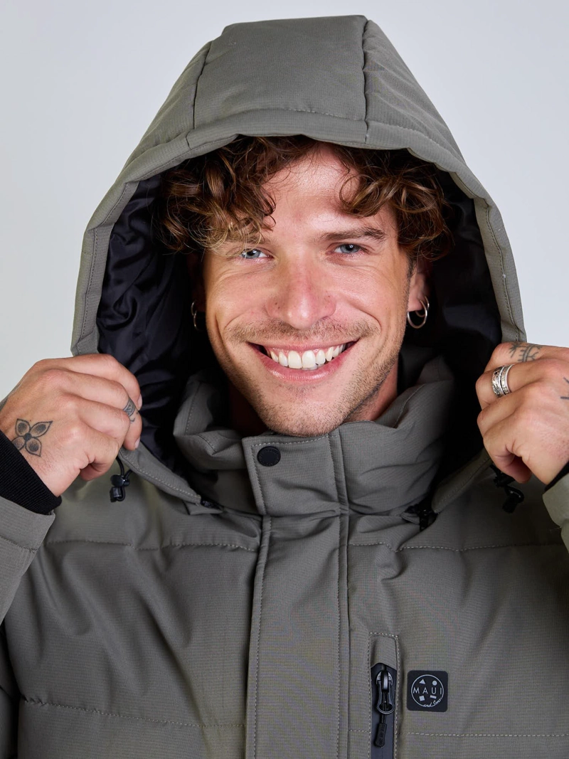 PARKA AURA VERDE HOMBRE MAUI AND SONS - 4