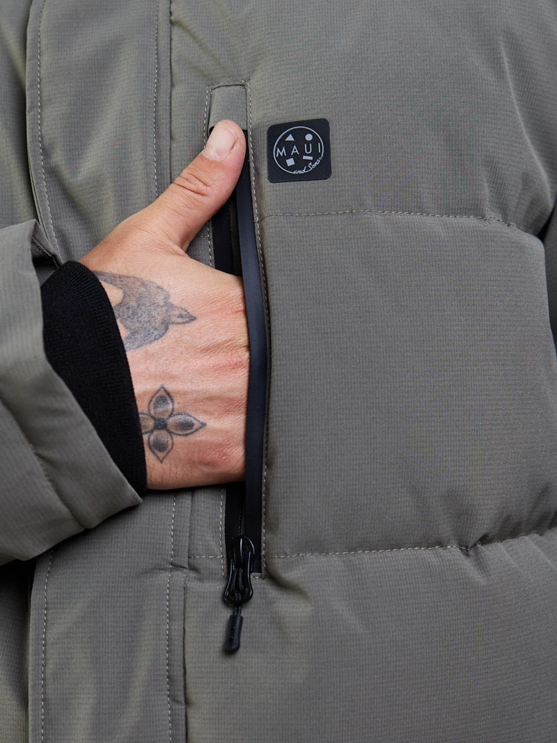 PARKA AURA VERDE HOMBRE MAUI AND SONS - 5