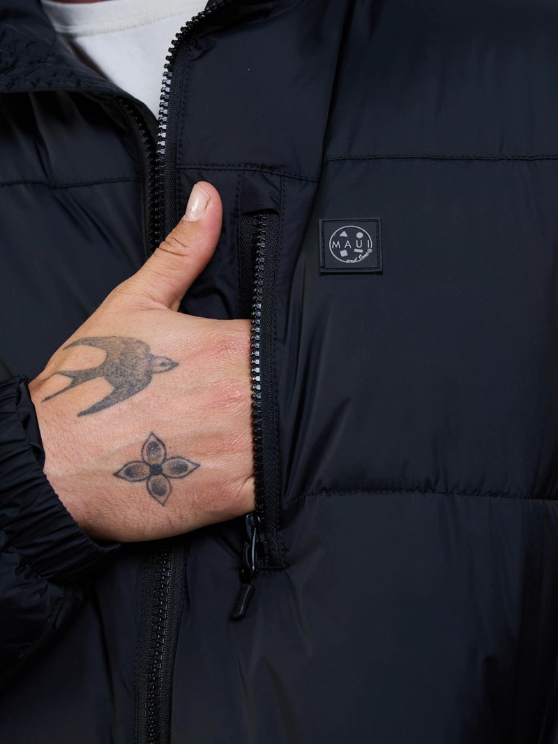 PARKA COSMIC NEGRO HOMBRE MAUI AND SONS - 5