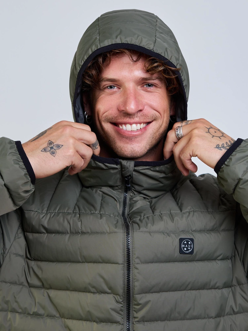 PARKA HALO VERDE HOMBRE MAUI AND SONS - 4
