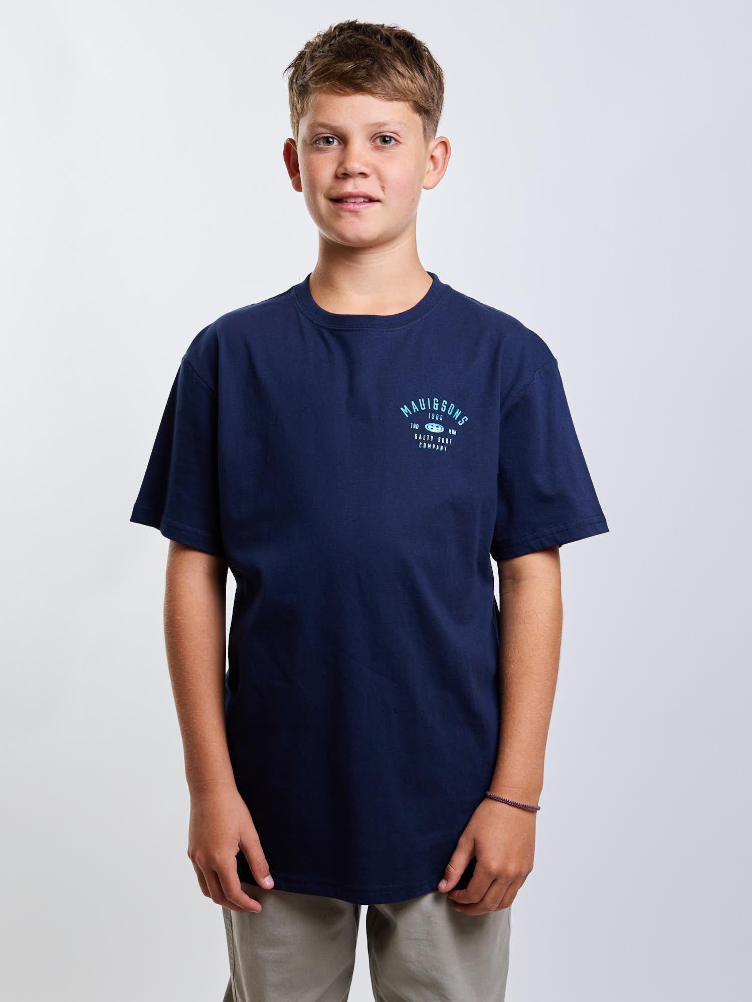 POLERA MC SALTY SURF AZUL INFANTIL MAUI AND SONS - 1