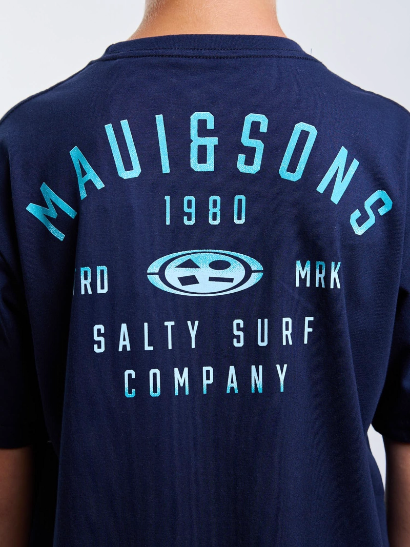 POLERA MC SALTY SURF AZUL INFANTIL MAUI AND SONS - 4